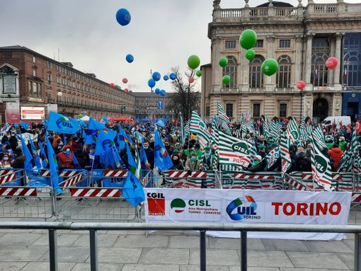 protesta sindacati