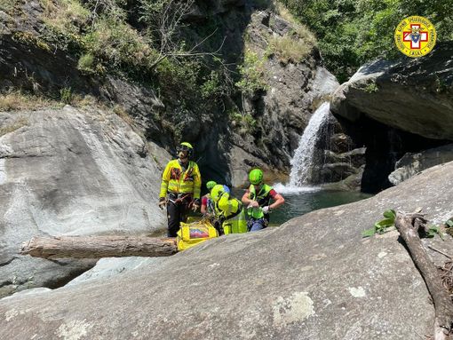 soccorso alpino in azione