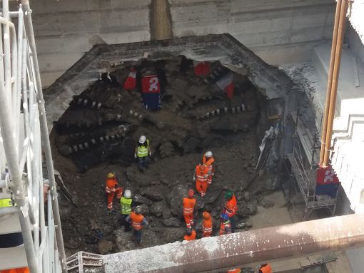 Torino, la talpa “Masha” riprende a scavare Torino, la talpa “Masha” riprende a scavare