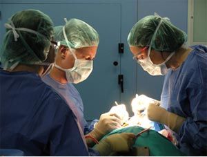 immagine di repertorio di medici e chirurghi in sala operatoria