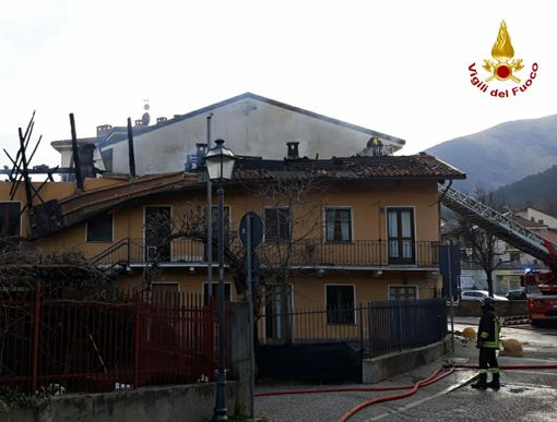 Incendio a La Cassa Incendio a La Cassa