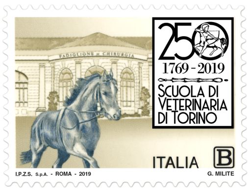 Poste Italiane, un francobollo per celebrare il 250° anniversario della Facoltà di Medicina Veterinaria