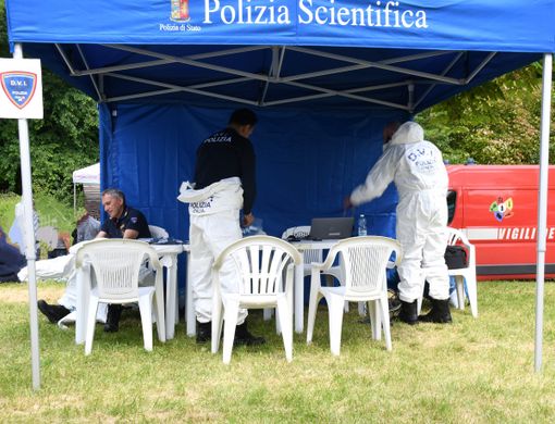 Esercitazione da parte della Polizia