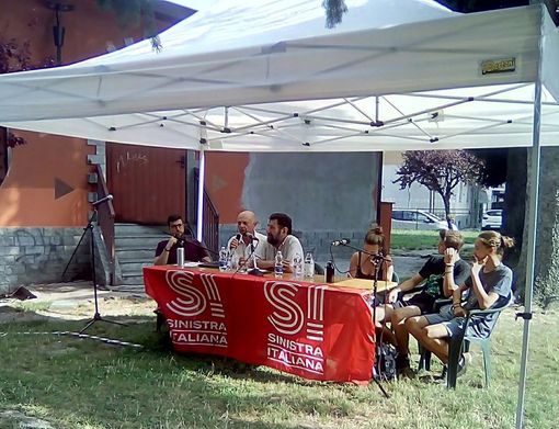 Un momento della festa estiva di Sinistra italiana a Torre Pellice Un momento della festa estiva di Sinistra italiana a Torre Pellice