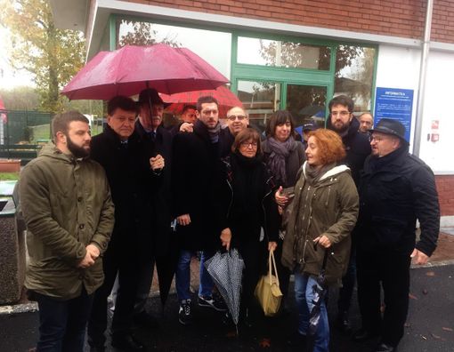 I sindaci che hanno partecipato alla protesta