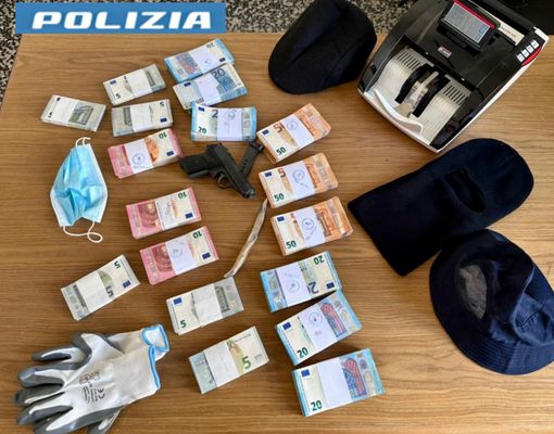 Il bottino dei rapinatori