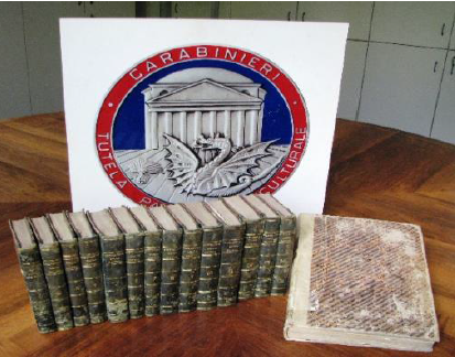 Trovati 15 importanti libri antichi rubati alla Biblioteca del Real Collegio di Moncalieri