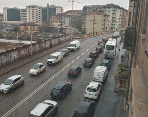 Allarme traffico su corso Sommeiller Allarme traffico su corso Sommeiller