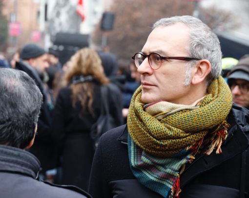 Jacopo Rosatelli al corteo (foto Sinistra Ecologista) - Foto di Lorenzo Ligas