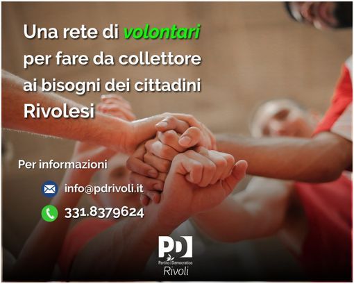 Il Pd di Rivoli scende in campo per aiutare chi è in difficoltà: "Fare rete per aiutare il prossimo" Il Pd di Rivoli scende in campo per aiutare chi è in difficoltà: "Fare rete per aiutare il prossimo"