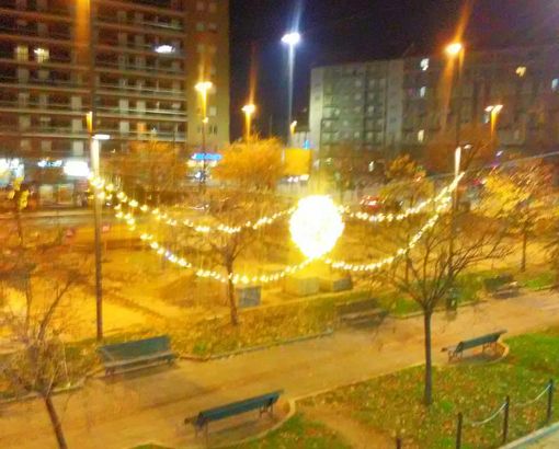 Le luminarie natalizie in via Nizza Le luminarie natalizie in via Nizza