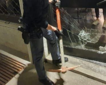 Spaccata in un negozio