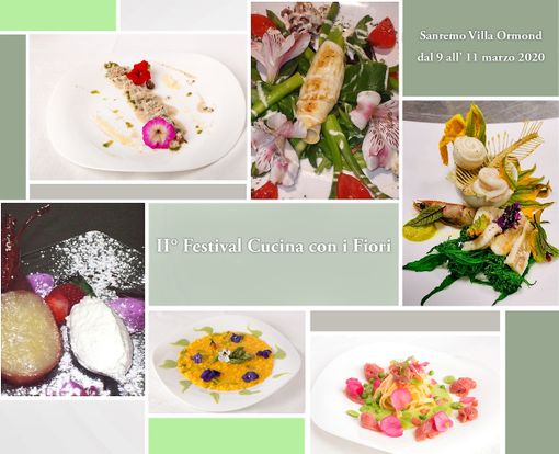 Sanremo: dal 9 al 11 marzo la seconda edizione del Festival Nazionale della 'Cucina con i fiori' Sanremo: dal 9 al 11 marzo la seconda edizione del Festival Nazionale della 'Cucina con i fiori'