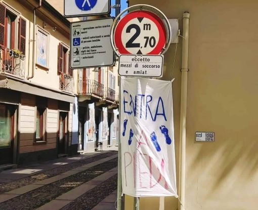 Dissuasori per la sosta nella Campidoglio pedonale