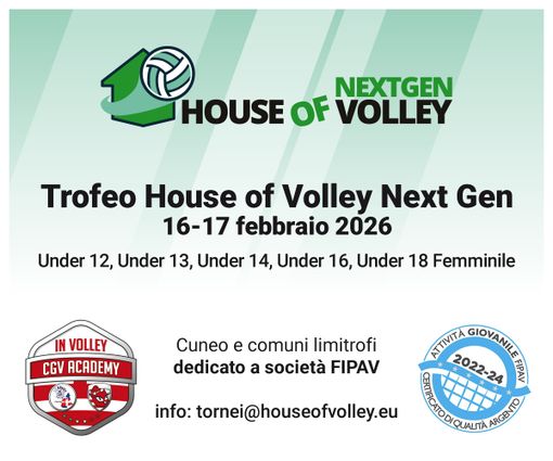 Vivi l’esperienza sportiva di “House of Volley NEXTGEN”: aperta la ricerca di volontari e partner Vivi l’esperienza sportiva di “House of Volley NEXTGEN”: aperta la ricerca di volontari e partner