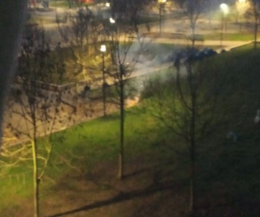 Fuochi accesi, musica e sgommate: le notti da incubo ai giardini Saragat Fuochi accesi, musica e sgommate: le notti da incubo ai giardini Saragat