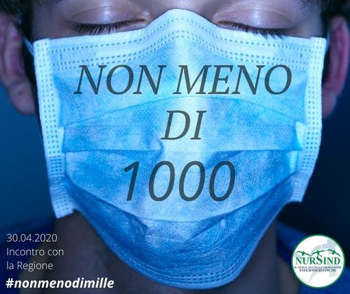 Bonus Covid per le professioni sanitarie, Nursind lancia l'hashtag #nonmenodimille