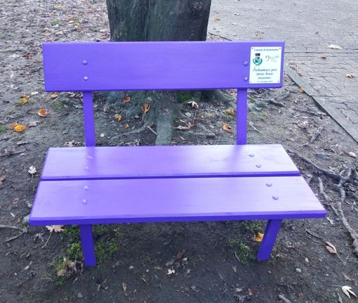 Quincinetto, inaugurata la prima panchina viola dedicata alla gentilezza Quincinetto, inaugurata la prima panchina viola dedicata alla gentilezza