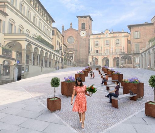 Ecco come sarà la nuova piazza Vittorio Emanuele a Moncalieri Ecco come sarà la nuova piazza Vittorio Emanuele a Moncalieri