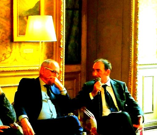 Sandro Gros-Pietro ed Eros Pessina presentano a Torino il "Premio Letterario Nazionale I Murazzi" Sandro Gros-Pietro ed Eros Pessina presentano a Torino il "Premio Letterario Nazionale I Murazzi"