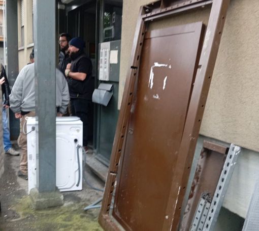 Sgombero in via Bologna