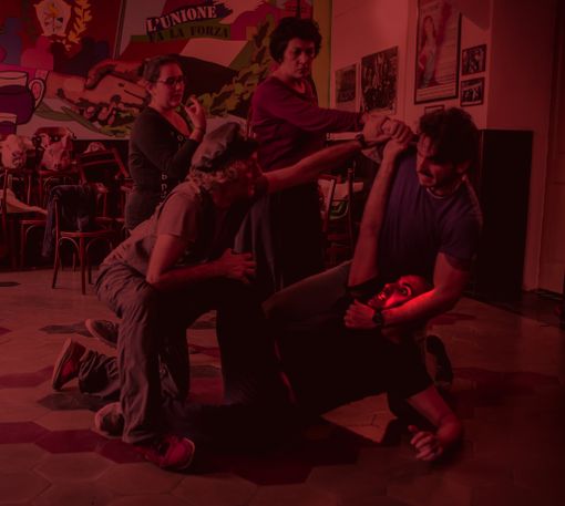 Il cast di &quot;La damnation de Carmen&quot; durante le prove