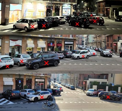 auto parcheggiate male