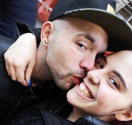 Nicholas Musi con la compagna Nicholas Musi con la compagna