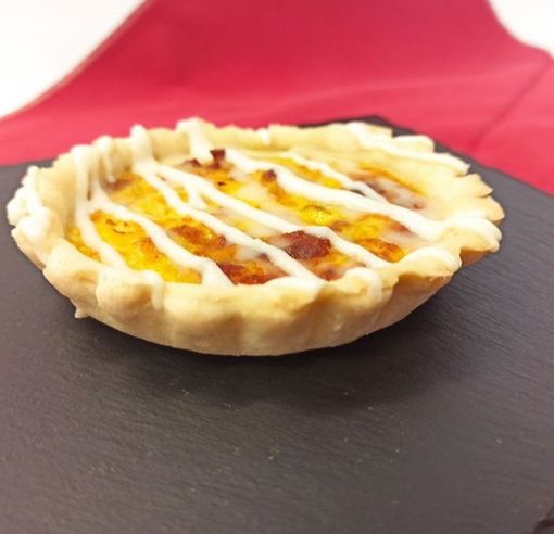 Quiche porri di Cervere e fonduta di fontina dop