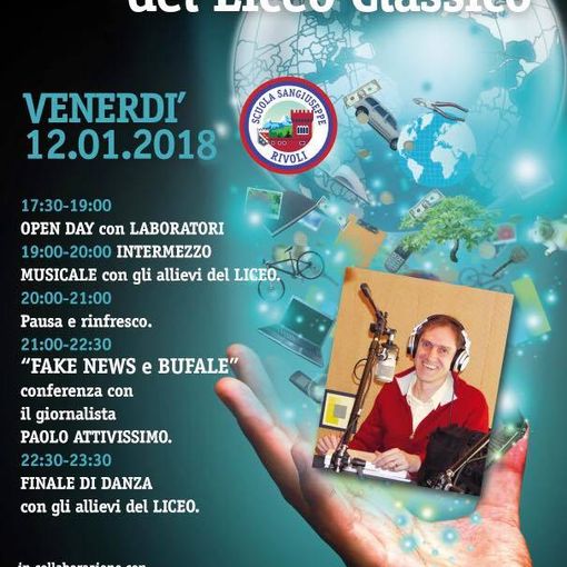 Rivoli, porte aperte al liceo San Giuseppe e notte di incontri