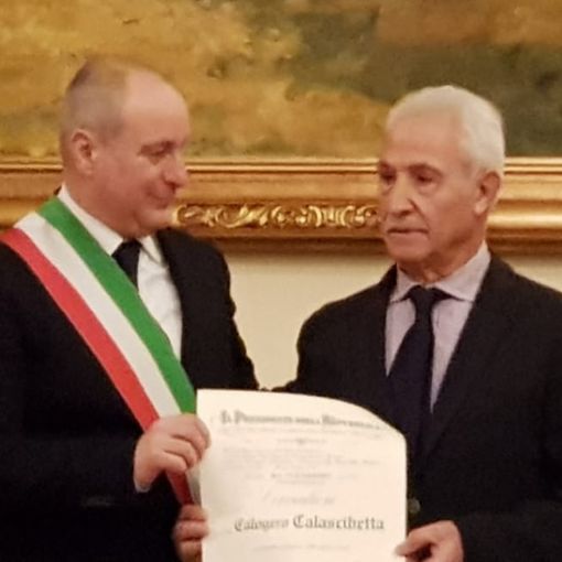 Collegno, un riconoscimento a Calogero Calascibetta dal Presidente della Repubblica