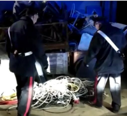 Furti di rame nel Centro e Nord Italia: carabinieri arrestano 10 persone