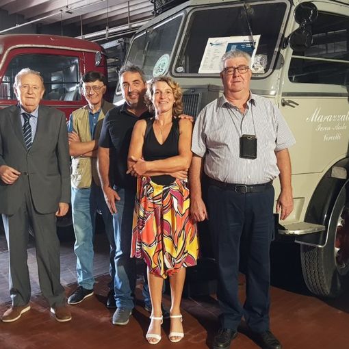 Carlo Marazzato con Luigi Fiore e i soci di 4 assi più