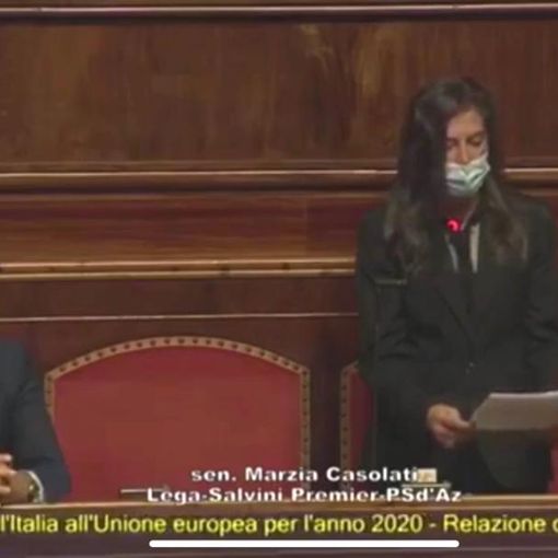 Ue, Casolati (Lega): &quot;No a cambiali in bianco al governo, no a un'Europa surrogata&quot;