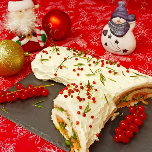 LA RICETTA - Tronchetto di Natale salato