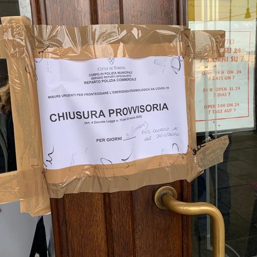 La chiusura del bar di via Cernaia