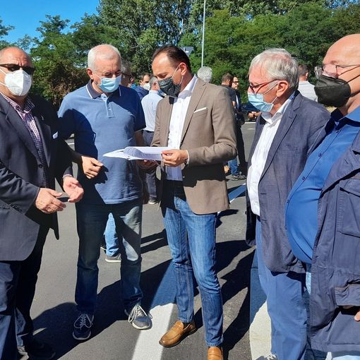 Il sopralluogo del presidente Cirio e del consigliere Gianluca Gavazza