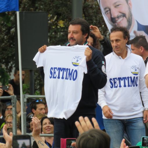 Matteo Salvini a Settimo Torinese