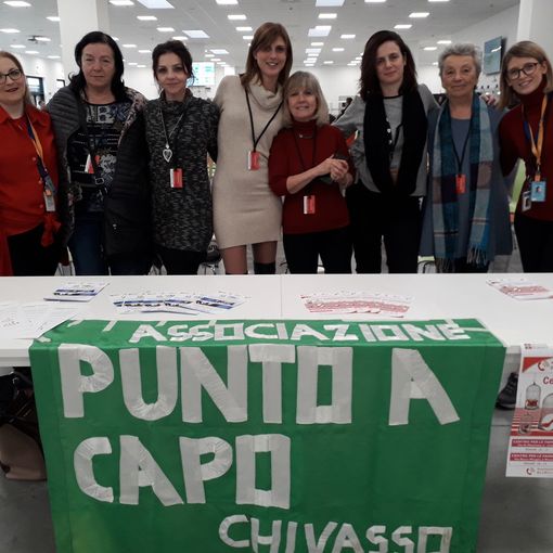 L'associazione Punto e a Capo nello stabilimento Amazon