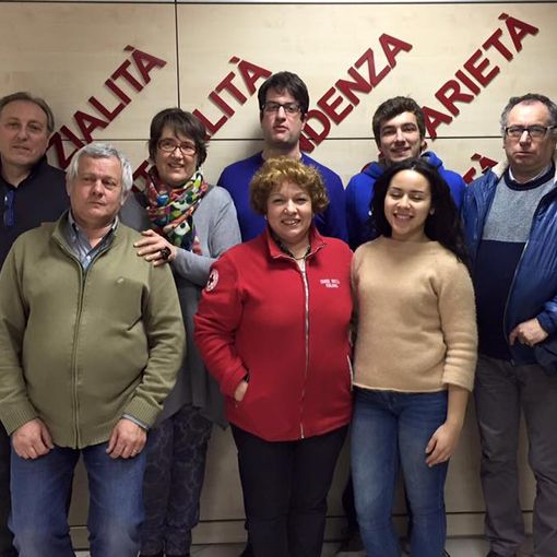 Franco Cappone (a sinistra) faceva parte del direttivo della Croce Rossa di Crescentino