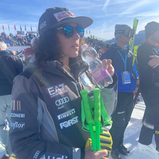 Federica Brignone 25a vittoria e testimonial di acqua Dolomia