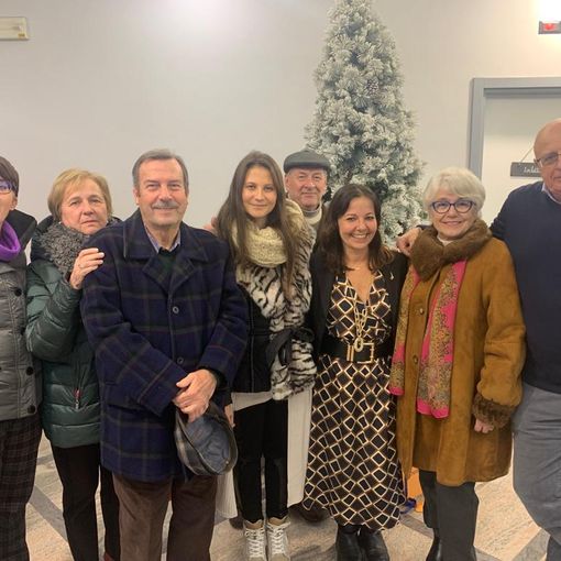 Alcuni leghisti del Pinerolese con Elena Maccanti e Fioravanti Mongiello, terza e primo da destra