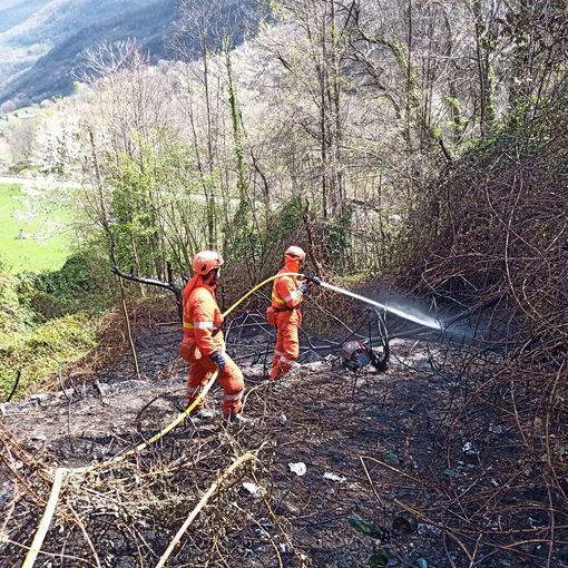 L’intervento a Bobbio Pellice