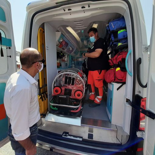 Valmora dona alla Croce verde di Bricherasio un’ambulanza a misura di Covid-19 (FOTO)