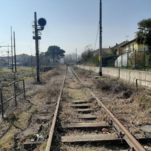 Un tratto della Pinerolo-Torre Pellice a Bricherasio