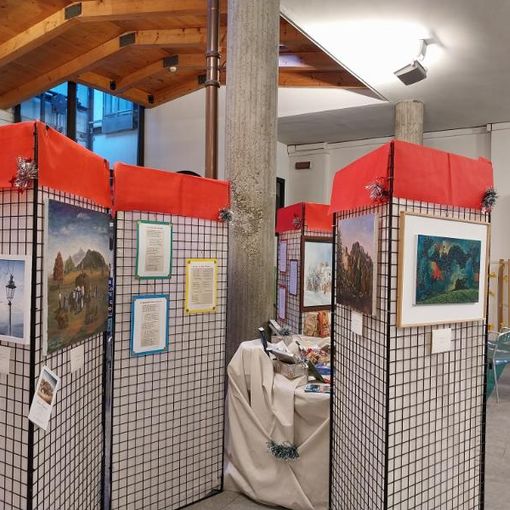La mostra in biblioteca