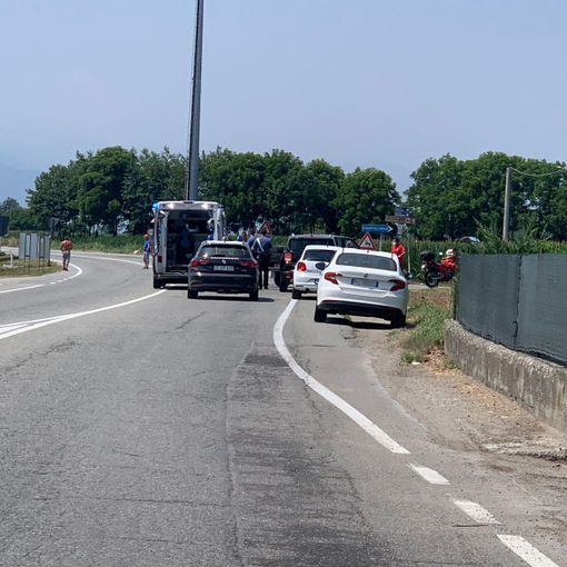 Cercenasco: scontro tra auto e moto sulla circonvallazione