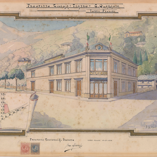 Il prospetto del Cinema-Teatro
