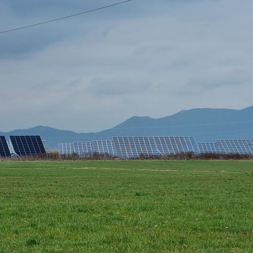 Il campo fotovoltaico di via Piscina a Frossasco