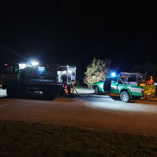 Aib e Vigili del fuoco al lavoro per tutta la notte nei boschi di Rorà